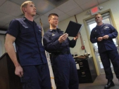 Coast Guardsmen honored for action hero-like rescue