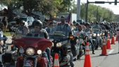 Hundreds of bikers pack Bubba's charity ride