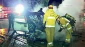 Good Samaritans rescue man from burning car