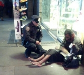 NYPD Officer photographed purchasing boots for homeless man