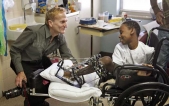 Follow-up: Haitian boy in St. Louis gets visit from doctor who saved leg